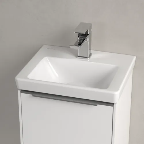Bild von VILLEROY BOCH Subway 3.0 Handwaschbecken, 370 x 305 x 130 mm, Weiß Alpin CeramicPlus, ohne Überlauf #437038R1