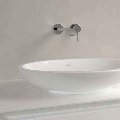 Bild von VILLEROY BOCH Loop & Friends Aufsatzwaschbecken, 585 x 380 x 110 mm, Weiß Alpin CeramicPlus, mit Überlauf #515100R1