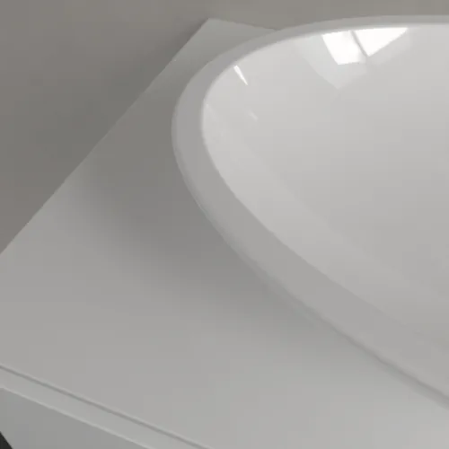 Bild von VILLEROY BOCH Loop & Friends Aufsatzwaschbecken, 585 x 380 x 110 mm, Weiß Alpin CeramicPlus, mit Überlauf #515100R1
