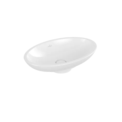 Picture of VILLEROY BOCH Loop & Friends Surface-mounted washbasin, 585 x 380 x 110 mm, White Alpin CeramicPlus, with overflow #515100R1