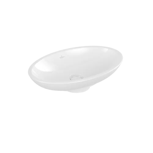 Picture of VILLEROY BOCH Loop & Friends Surface-mounted washbasin, 630 x 430 x 120 mm, White Alpin CeramicPlus, with overflow #515110R1