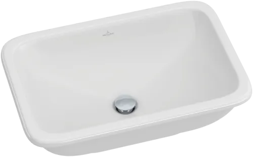 VILLEROY BOCH Loop & Friends Built-in washbasin, 675 x 450 x 185 mm, White Alpin CeramicPlus, with overflow, unground #614520R1 resmi