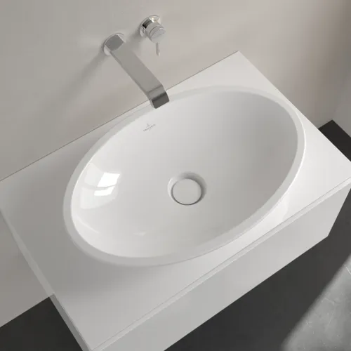 Obrázek VILLEROY BOCH Umyvadlo na desku Loop & Friends, 630 x 430 x 120 mm, bílá Alpine CeramicPlus, bez přepadu #515111R1