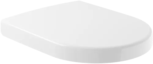 Picture of VILLEROY BOCH Subway Toilet seat and cover, with automatic lowering mechanism (SoftClosing), with removable seat (QuickRelease), White Alpin #9M55S101