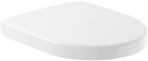 Picture of VILLEROY BOCH Subway Toilet seat and cover Compact, with automatic lowering mechanism (SoftClosing), with removable seat (QuickRelease), White Alpin #9M66S101
