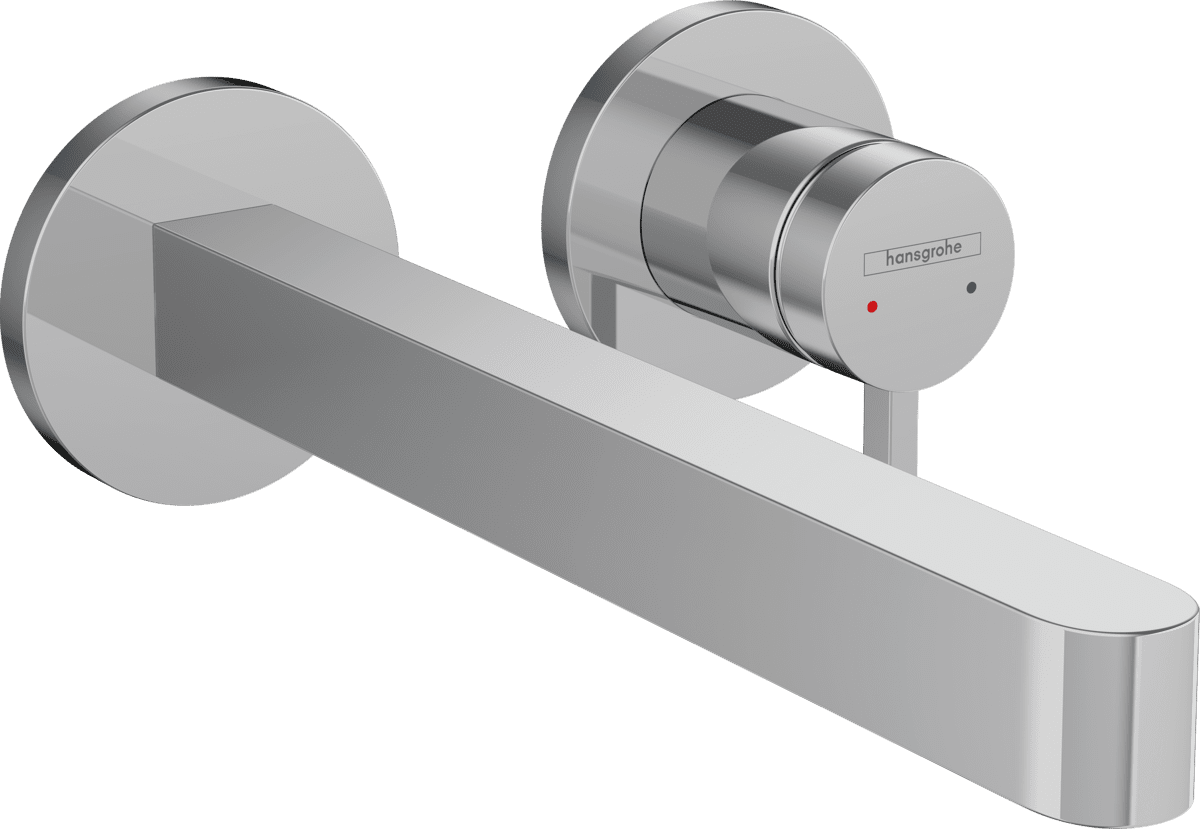 Bild von HANSGROHE Finoris Einhebel-Waschtischmischer Unterputz für Wandmontage mit Auslauf 22,8 cm #76050000 - Chrom