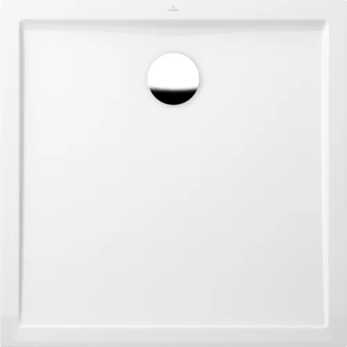 Зображення з  VILLEROY BOCH Futurion Flat Square shower tray, 900 x 900 x 25 mm, White Alpin #UDQ0900FFL1V-01
