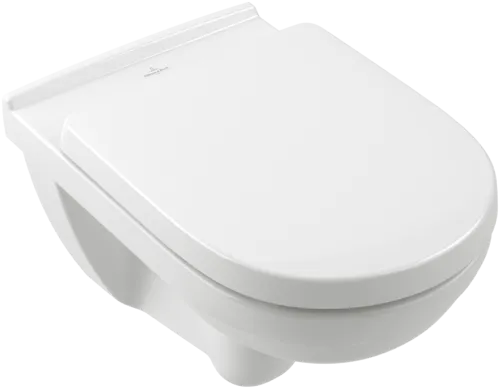 εικόνα του VILLEROY BOCH O.novo Toilet seat and cover, with automatic lowering mechanism (SoftClosing), with removable seat (QuickRelease), White Alpin #9M38S101