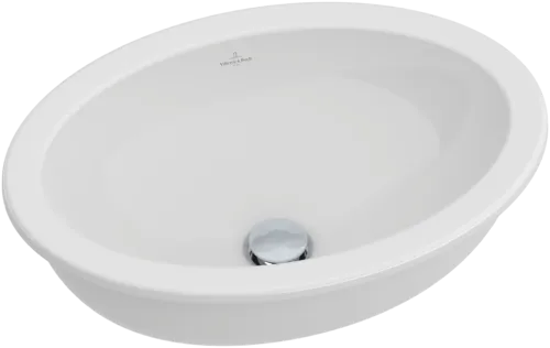 Picture of VILLEROY BOCH Loop & Friends Undercounter washbasin, 485 x 325 x 215 mm, White Alpin CeramicPlus, without overflow #616121R1