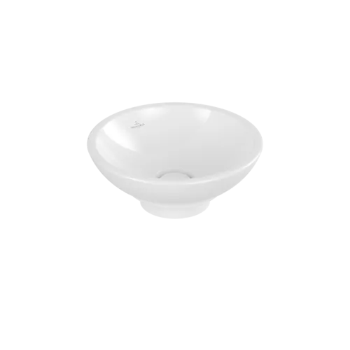 Picture of VILLEROY BOCH Loop & Friends Surface-mounted washbasin, 380 x 380 x 110 mm, White Alpin CeramicPlus, with overflow #514800R1