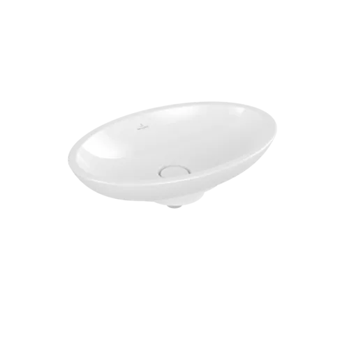 Picture of VILLEROY BOCH Loop & Friends Surface-mounted washbasin, 585 x 380 x 110 mm, White Alpin CeramicPlus, without overflow #515101R1