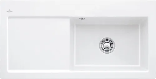 εικόνα του VILLEROY BOCH Subway 60 XL Built-in sink, included Waste system hand-operated, of Ceramic, 1000 x 510 mm, White Alpin CeramicPlus #671801R1