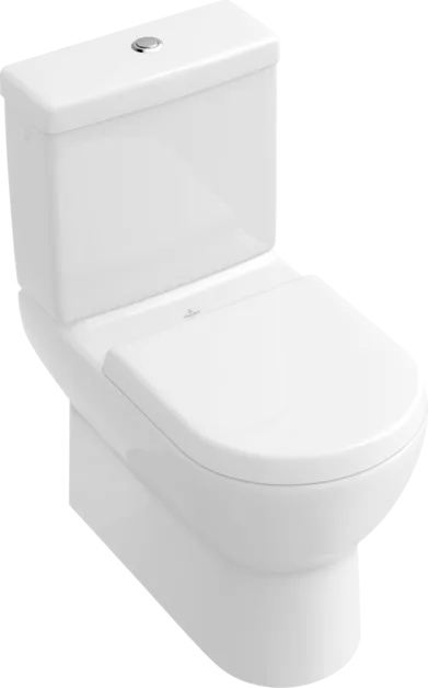 Picture of VILLEROY BOCH Subway Washdown toilet for close-coupled WC-suite, floor-standing, White Alpin CeramicPlus #661010R1