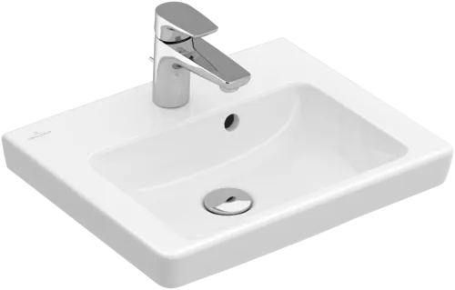 VILLEROY BOCH Subway 2.0 Handwashbasin, 450 x 370 x 155 mm, White Alpin, with overflow #73154501 resmi