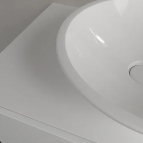 Bild von VILLEROY BOCH Loop & Friends Aufsatzwaschbecken, 430 x 430 x 120 mm, Weiß Alpin CeramicPlus, mit Überlauf #514400R1