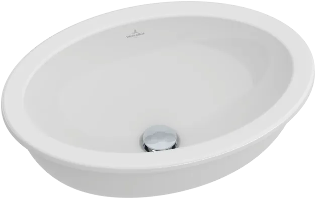 Зображення з  VILLEROY BOCH Loop & Friends Undercounter washbasin, 485 x 325 x 215 mm, White Alpin, with overflow #61612001
