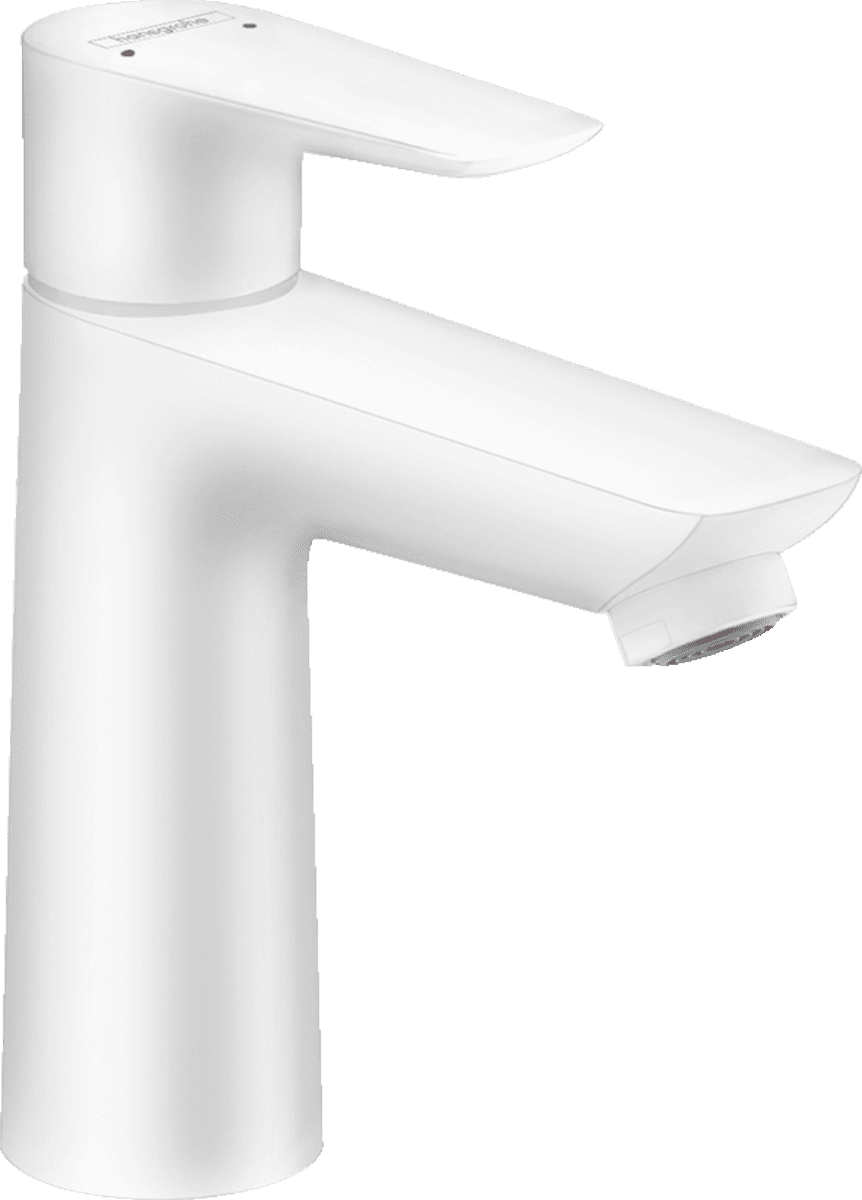 Bild von HANSGROHE Talis E Einhebel-Waschtischmischer 110 mit Zugstangen-Ablaufgarnitur #71710700 - Mattweiß