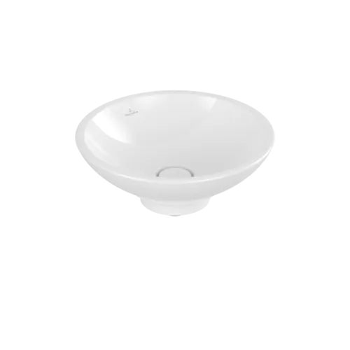 Picture of VILLEROY BOCH Loop & Friends Surface-mounted washbasin, 430 x 430 x 120 mm, White Alpin CeramicPlus, without overflow #514401R1
