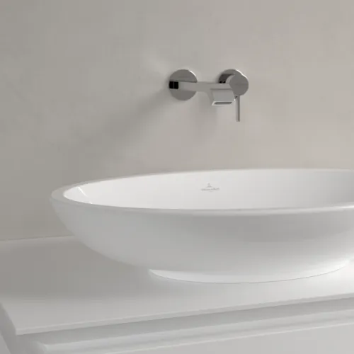 Bild von VILLEROY BOCH Loop & Friends Aufsatzwaschbecken, 630 x 430 x 120 mm, Weiß Alpin, mit Überlauf #51511001