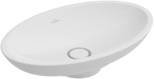 Зображення з  VILLEROY BOCH Loop & Friends Surface-mounted washbasin, 630 x 430 x 120 mm, White Alpin, with overflow #51511001