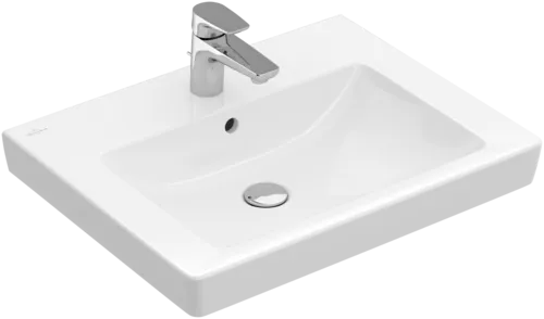 Picture of VILLEROY BOCH Subway 2.0 Washbasin, 600 x 470 x 155 mm, White Alpin, with overflow, ground #71136G01