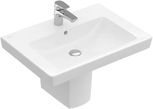 Picture of VILLEROY BOCH Subway 2.0 Washbasin, 650 x 470 x 180 mm, White Alpin CeramicPlus, with overflow #711365R1