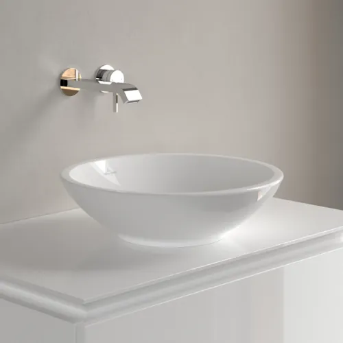 Bild von VILLEROY BOCH Loop & Friends Aufsatzwaschbecken, 430 x 430 x 120 mm, Weiß Alpin, ohne Überlauf #51440101