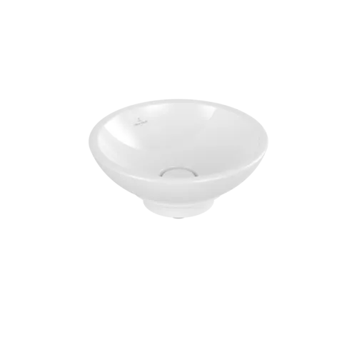 Зображення з  VILLEROY BOCH Loop & Friends Surface-mounted washbasin, 380 x 380 x 110 mm, White Alpin CeramicPlus, without overflow #514801R1