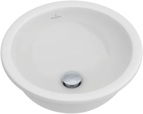 Picture of VILLEROY BOCH Loop & Friends Undercounter washbasin, 380 x 380 x 210 mm, White Alpin CeramicPlus, without overflow #618138R1