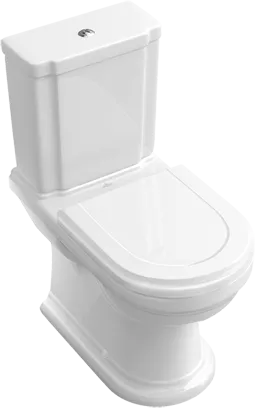 Picture of VILLEROY BOCH Hommage Washdown toilet for close-coupled WC-suite, floor-standing, Pergamon CeramicPlus #666210R3