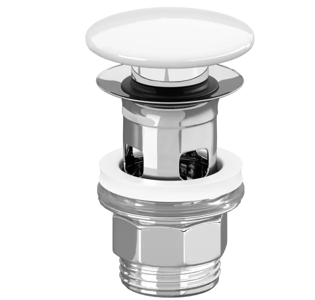 VILLEROY BOCH Accessories Push-to-open valve, 100 x 135 x 69,5 mm, White Alpin #8L033401 resmi