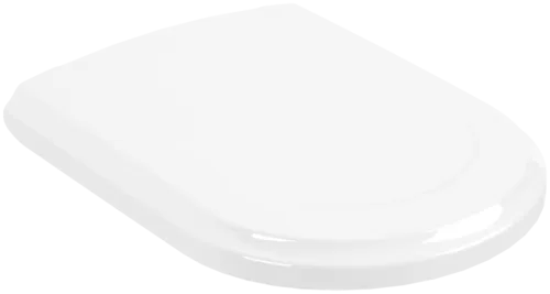 Picture of VILLEROY BOCH Hommage Toilet seat and cover, with automatic lowering mechanism (SoftClosing), with removable seat (QuickRelease), White Alpin #8809S6R1