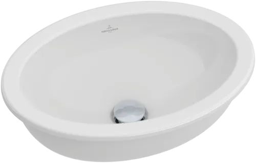 Picture of VILLEROY BOCH Loop & Friends Undercounter washbasin, 430 x 285 x 185 mm, White Alpin CeramicPlus, with overflow #616110R1