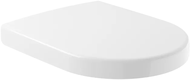 Picture of VILLEROY BOCH Subway Toilet seat and cover, with automatic lowering mechanism (SoftClosing), with removable seat (QuickRelease), Pergamon #9M55S1R3