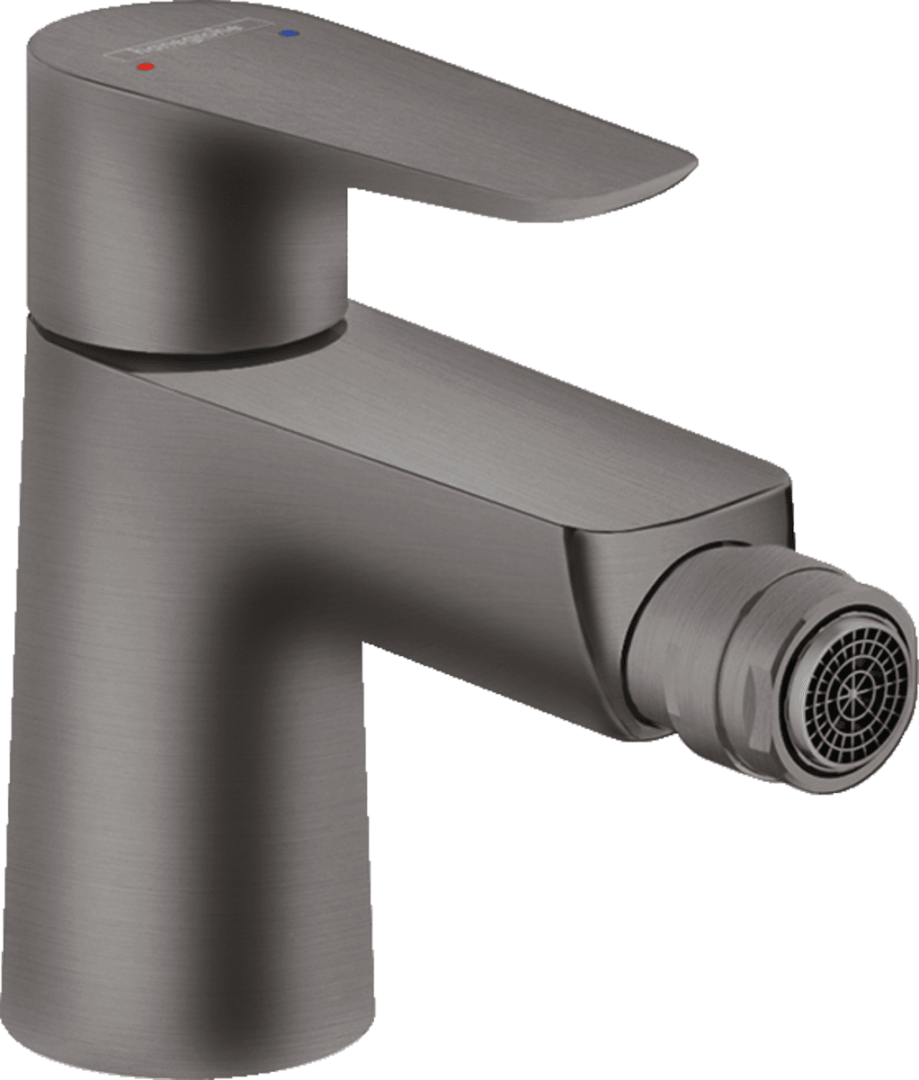 Bild von HANSGROHE Talis E Einhebel-Bidetmischer mit Zugstangen-Ablaufgarnitur #71720340 - Brushed Black Chrome