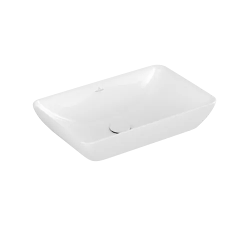 Bild von VILLEROY BOCH Venticello Halbeinbau-Aufsatzwaschbecken, 555 x 360 x 110 mm, Weiß Alpin CeramicPlus, mit Überlauf #411355R1