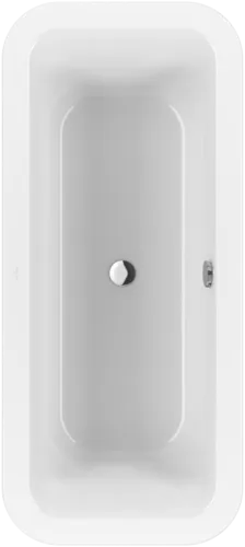 Bild von VILLEROY BOCH Loop & Friends ovale Badewanne SQUARE, 1800 x 800 mm, Weiß Alpin #UBA180LFS7V01