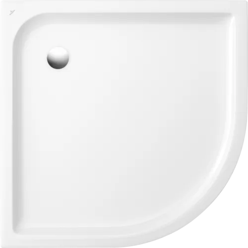 Зображення з  VILLEROY BOCH O.novo Plus quarter circle shower tray, 900 x 900 x 60 mm, White Alpine 6213D401