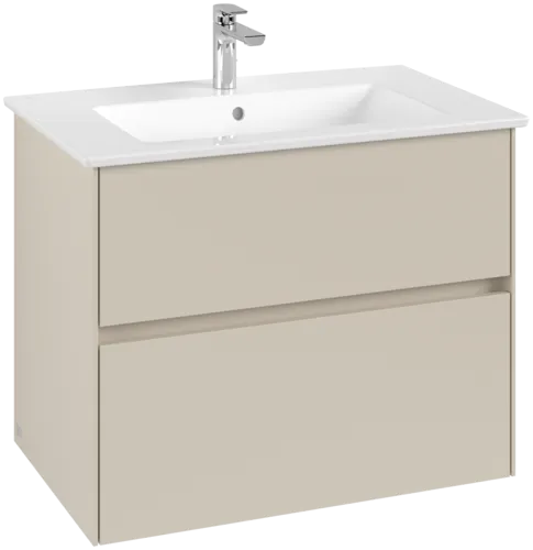 Picture of VILLEROY BOCH Collaro Vanity unit, 2 pull-out compartments, 761 x 610 x 480 mm, Cashmere Grey #C14400VN