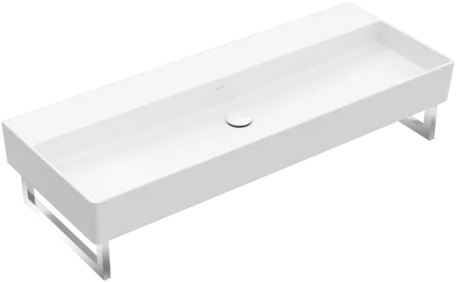 VILLEROY BOCH Memento 2.0 Waschbecken, 1200 x 470 x 150 mm, ohne Überlauf, Weiß Alpin #4A22C301
