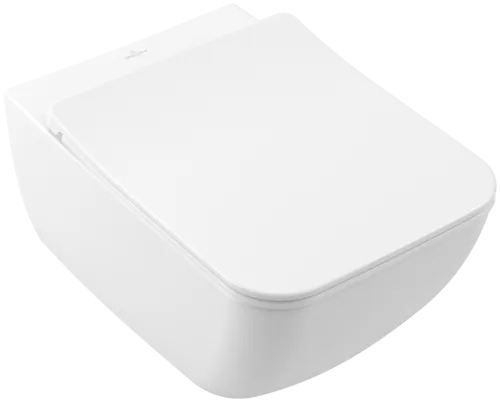 VILLEROY BOCH Venticello Tiefspül-WC spülrandlos, wandhängend, mit DirectFlush, Stone White CeramicPlus #4611R0RW