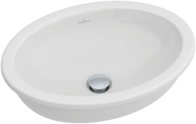 Picture of VILLEROY BOCH Loop & Friends Built-in washbasin, 570 x 410 x 215 mm, White Alpin, with overflow, unground #61552001