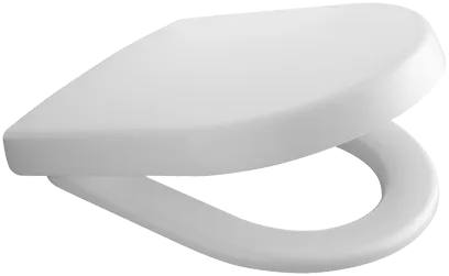 Picture of VILLEROY BOCH Subway Toilet seat and cover, Star White CeramicPlus #9955S1R2