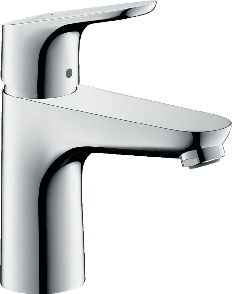 Bild von HANSGROHE Focus Einhebel-Waschtischmischer 100 mit Zugstangen-Ablaufgarnitur #31607000 - Chrom