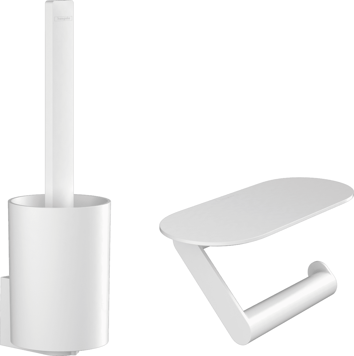 Bild von HANSGROHE WallStoris Toilettenset #27969700 - Mattweiß