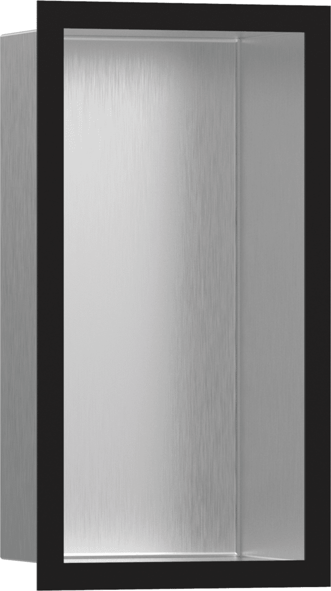 Зображення з  HANSGROHE XtraStoris Individual Wall niche Brushed Stainless Steel with design frame 300/150/100 #56094670 - Brushed Stainless Steel