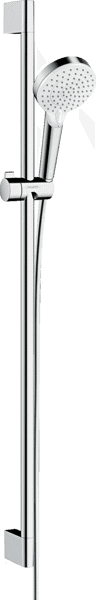 Bild von HANSGROHE Crometta Brauseset 100 Vario mit Brausestange 90 cm #26536400 - Weiß/Chrom