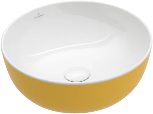 Зображення з  VILLEROY BOCH Artis Surface-mounted washbasin, 430 x 430 x 130 mm, Indian Summer, without overflow #417943BCW9