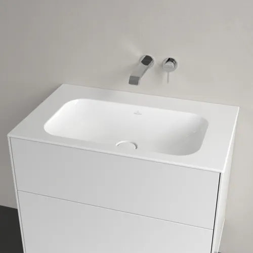 Bild von VILLEROY BOCH Finion Schrankwaschtisch, 800 x 500 x 160 mm, Weiß Alpin CeramicPlus, ohne Überlauf #416483R1