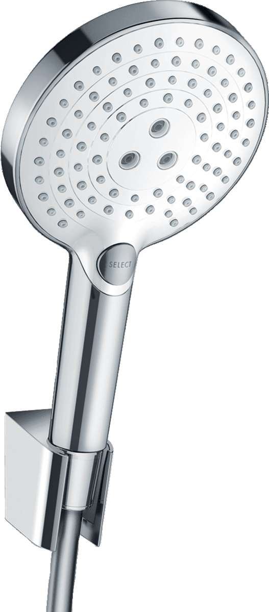 Bild von HANSGROHE Raindance Select S Brausehalterset 120 3jet mit Brauseschlauch 160 cm #26721400 - Weiß/Chrom